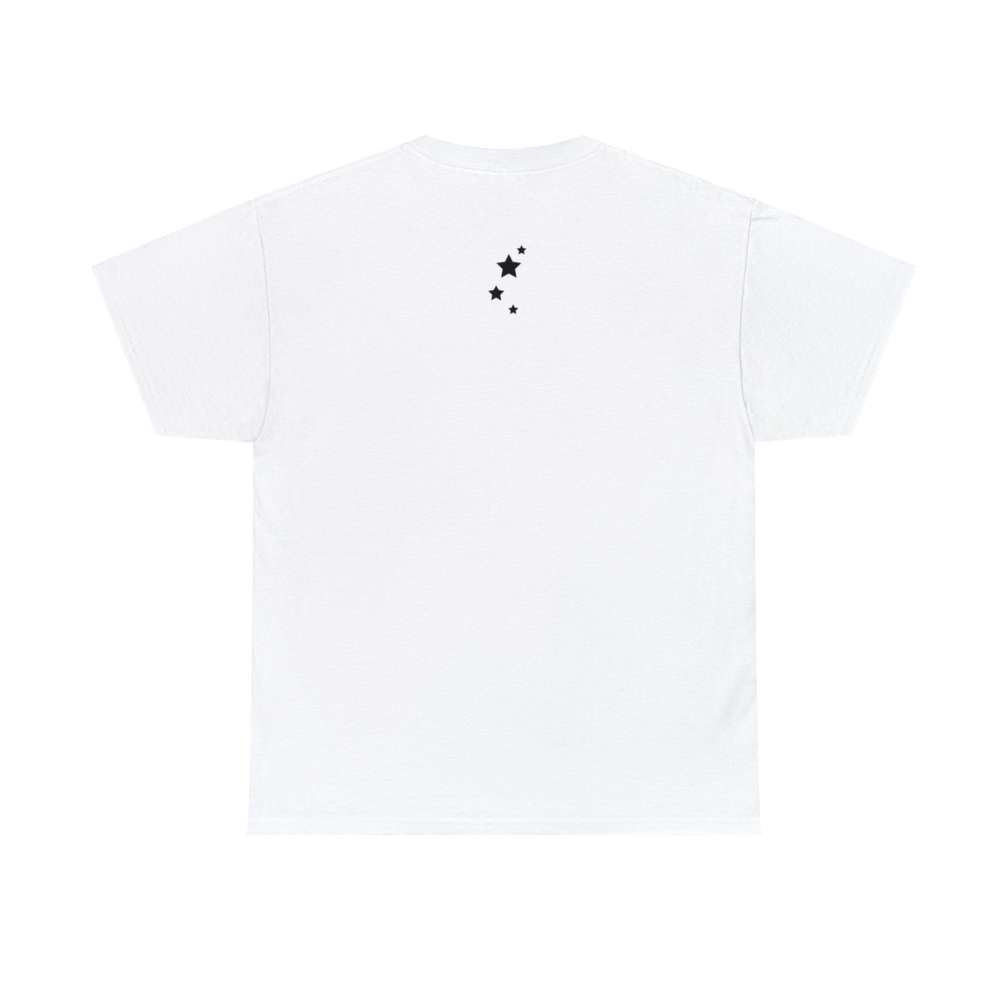 "The Don " Heavy Cotton Tee in White, Front and Back Print