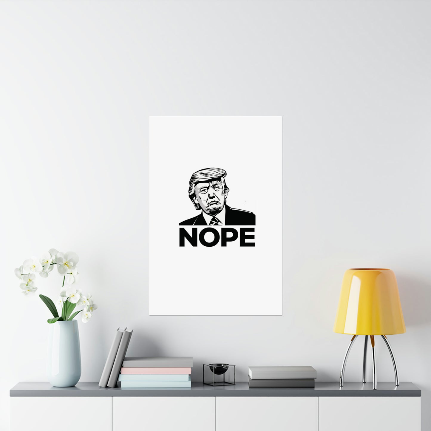 "Nope" Matte Vertical Poster