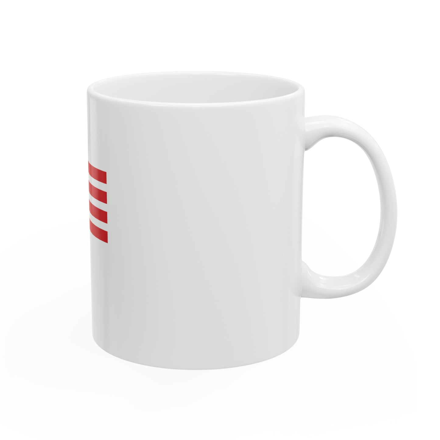 "Stripes Coffee" Ceramic Mug, 11oz