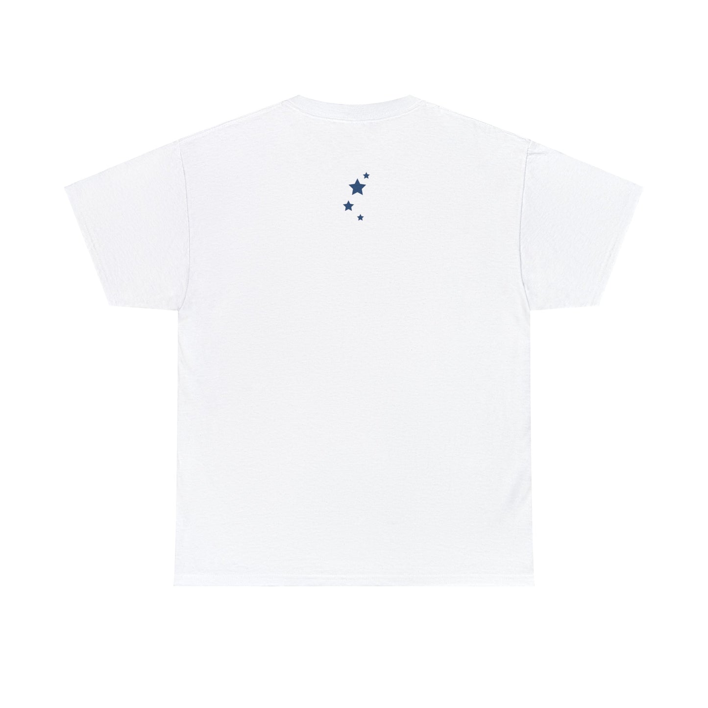 "Served" Heavy Cotton Tee in White, Front and Back Print