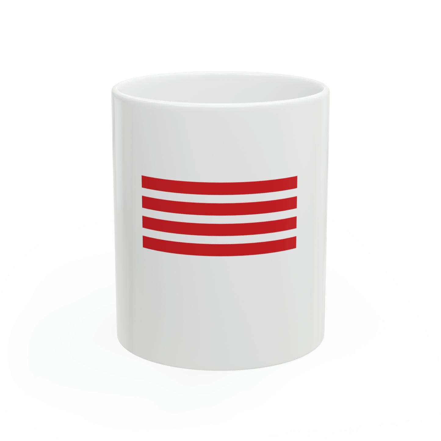 "Stripes Coffee" Ceramic Mug, 11oz