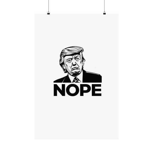 "Nope" Matte Vertical Poster